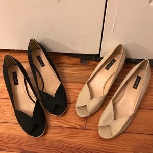 GoMax Peep-Toe Wedges - BOGO
